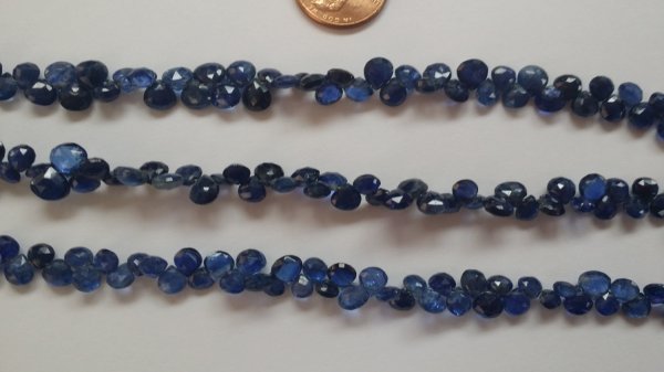 Natural Kyanite Hearts