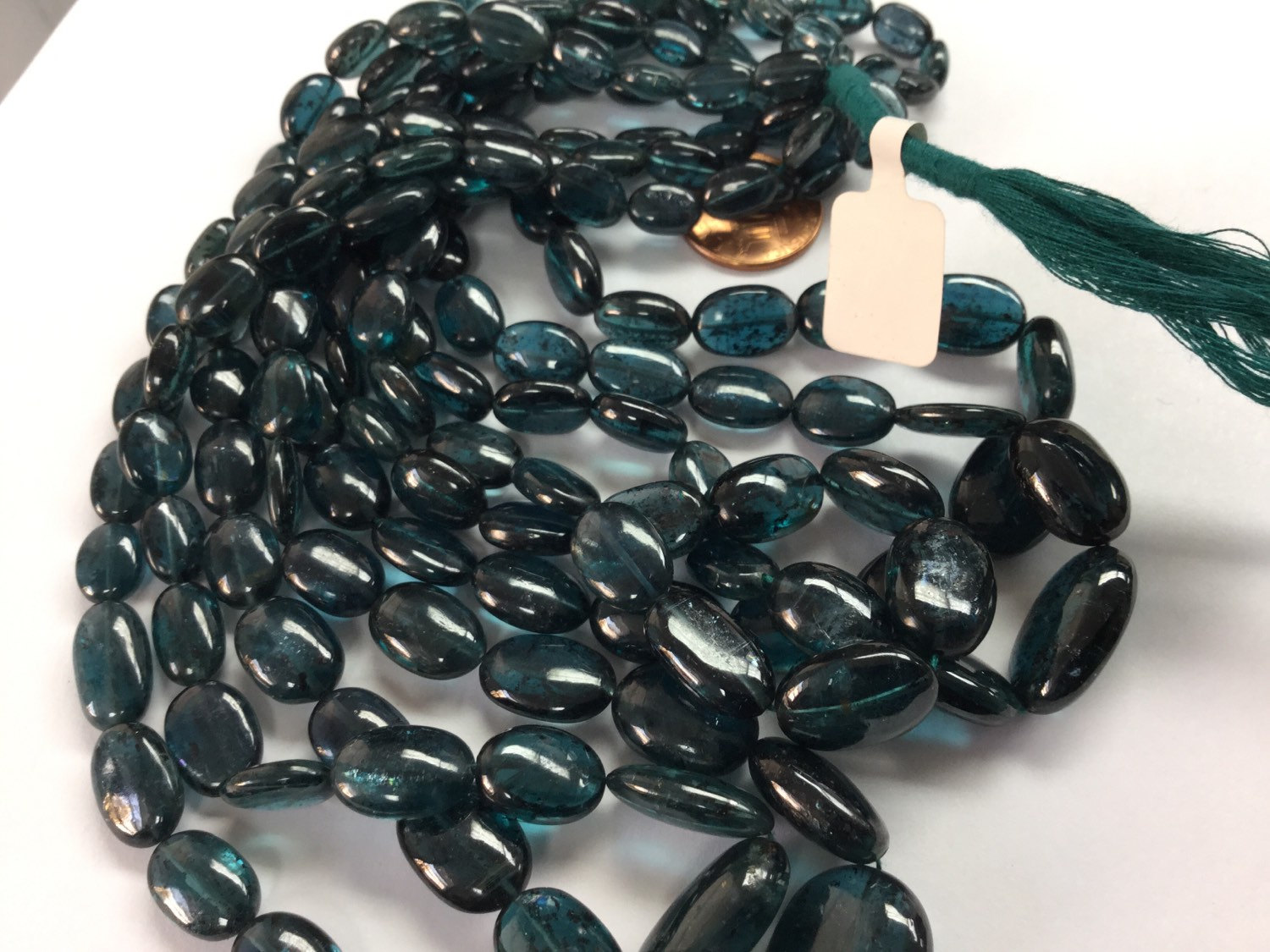 Natural Kyanite Ovals Smooth graduated