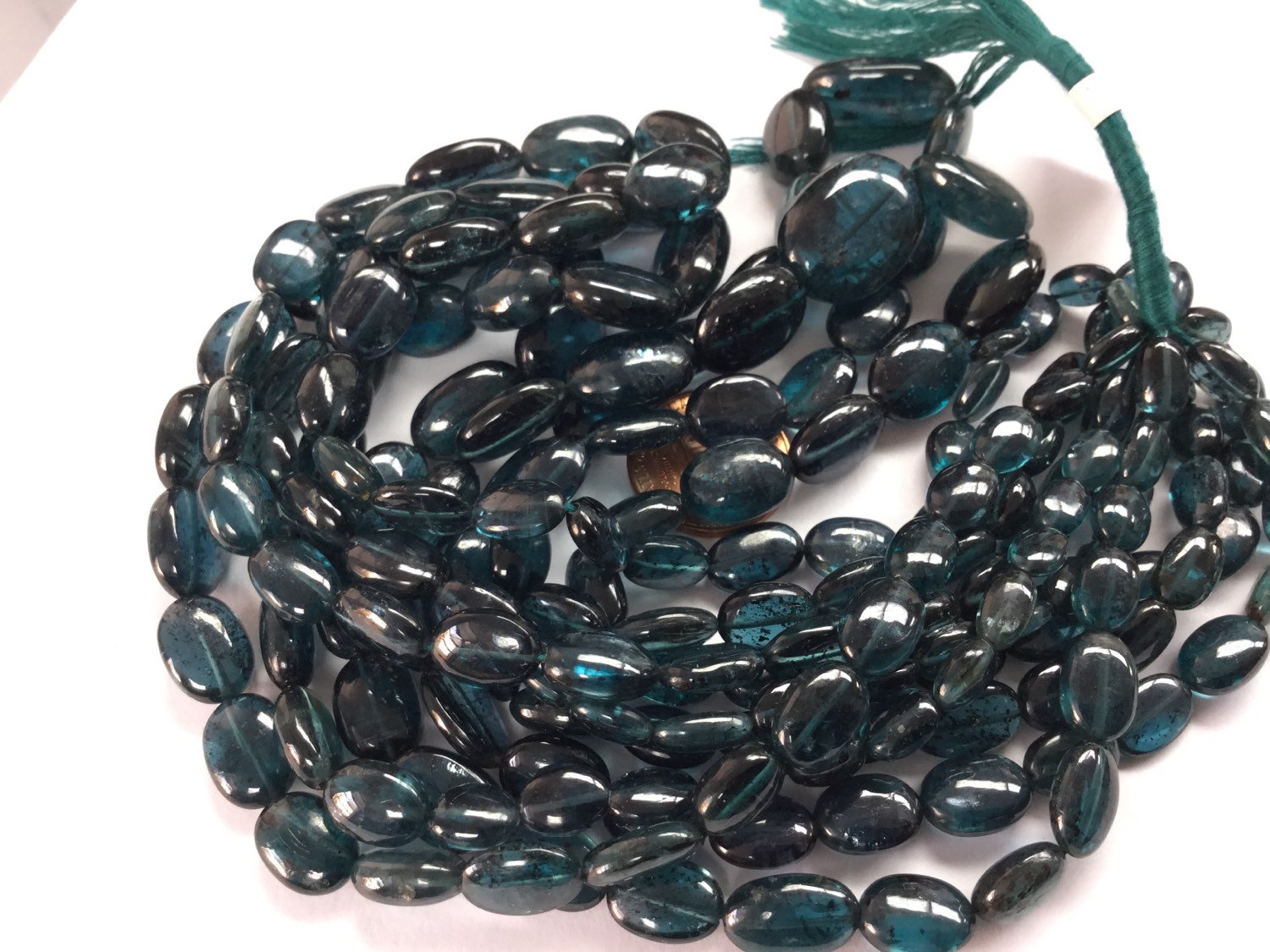 Natural Kyanite Ovals Smooth graduated