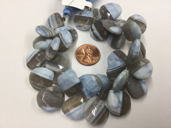 Natural Lace Opal Hearts Faceted