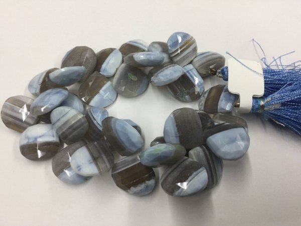 Natural Lace Opal Hearts Faceted