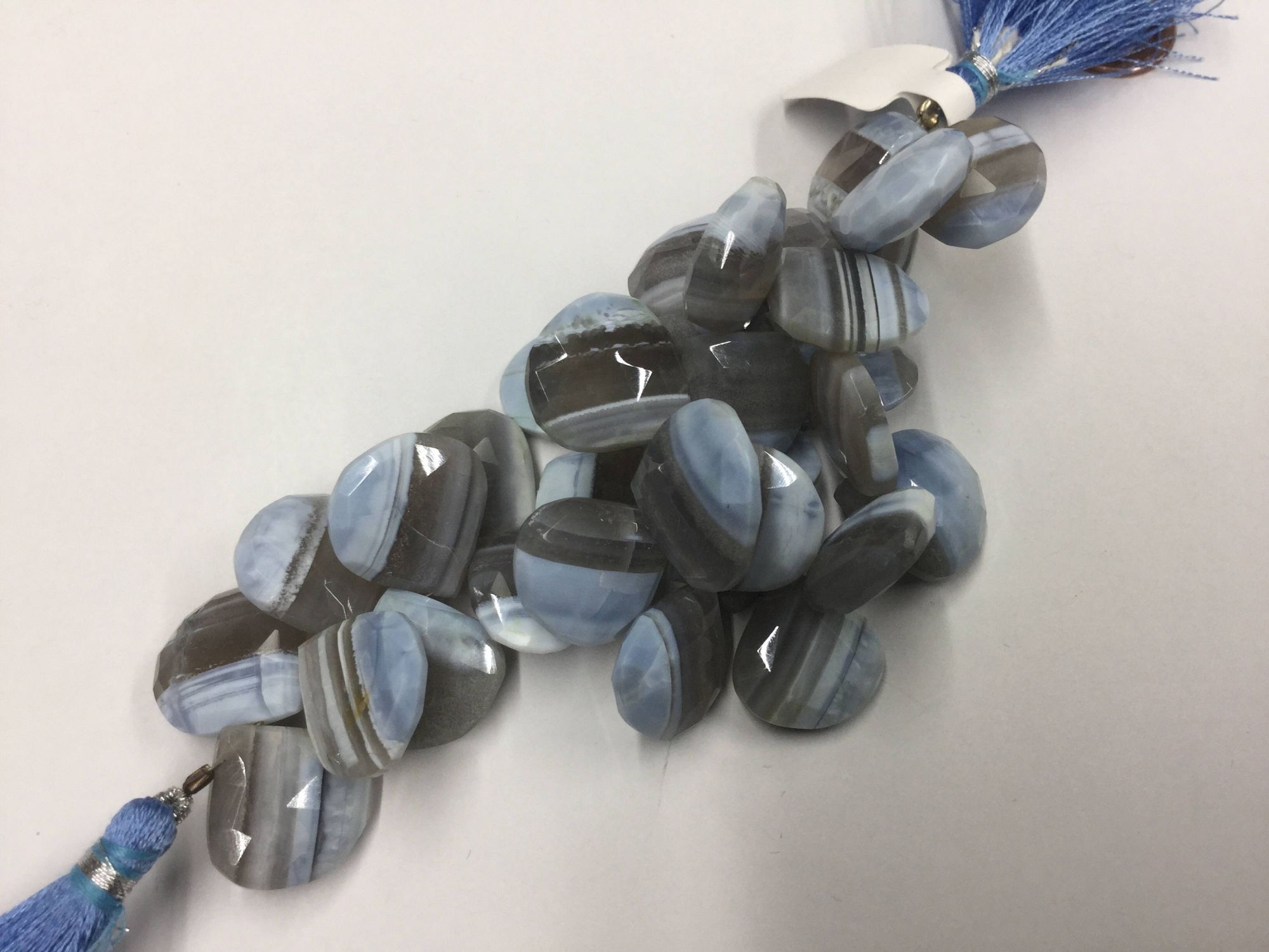 Natural Lace Opal Hearts Faceted