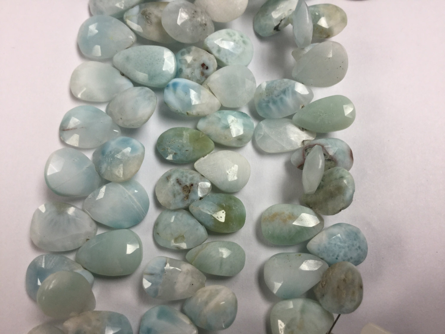 Natural Larimar Pears