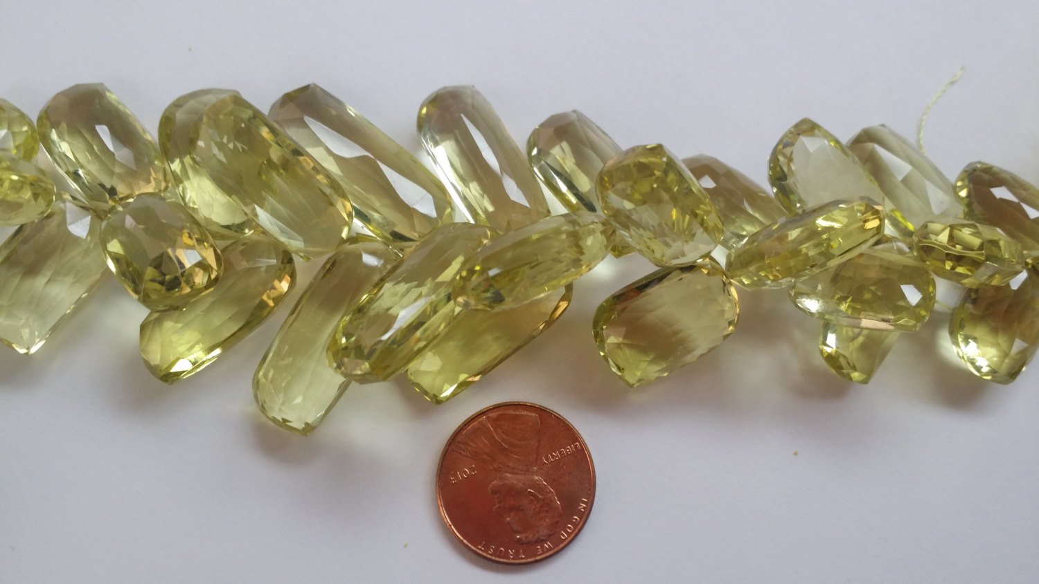 Natural Lemon Yellow Quartz Nuggets Faceted