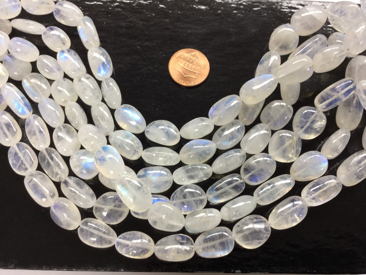Natural Moonstone Ovals Smooth