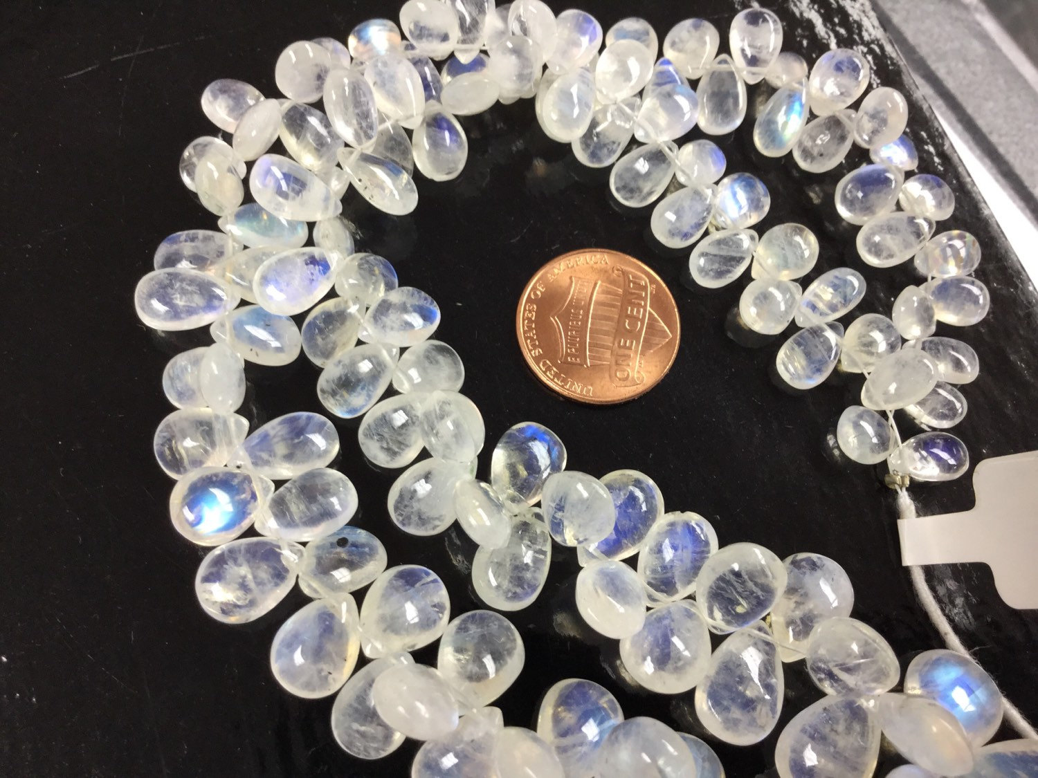 Natural Moonstone Pears Smooth
