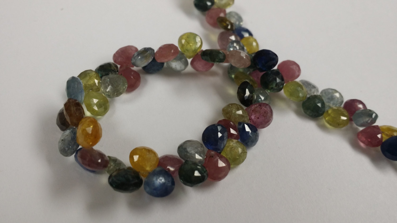 Natural Multi Color Sapphire Hearts Faceted