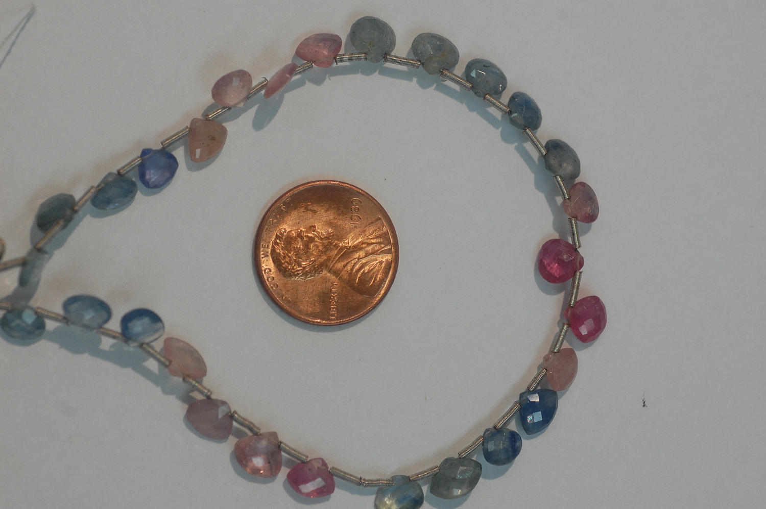 Natural Multi Sapphire Hearts Faceted
