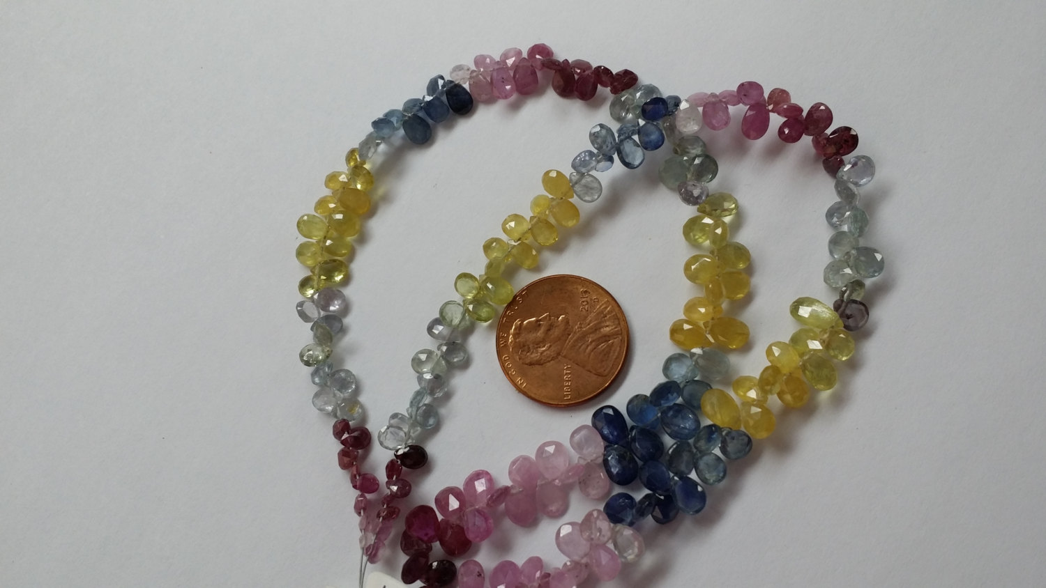 Natural Multi Sapphire Pears