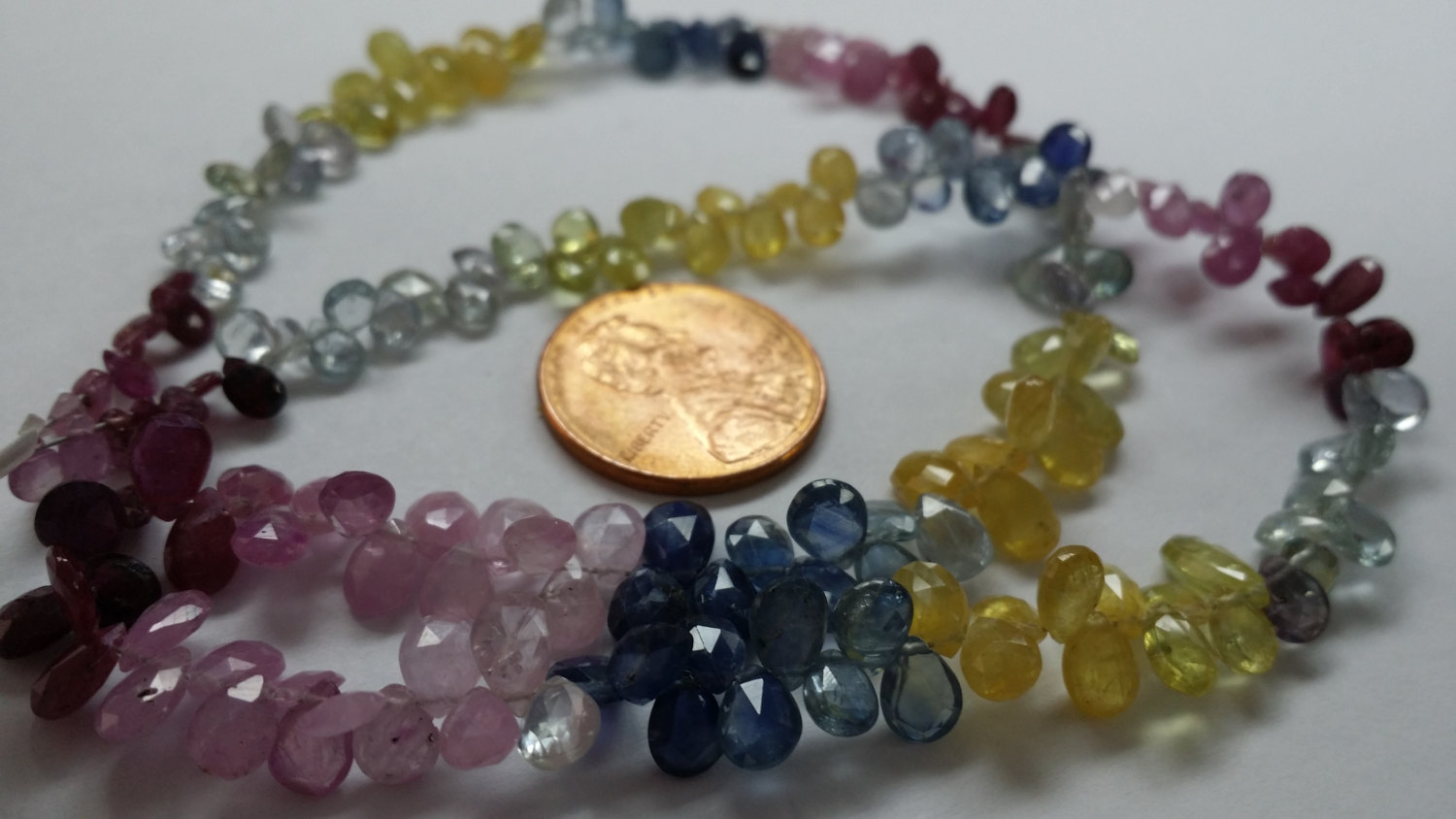 Natural Multi Sapphire Pears