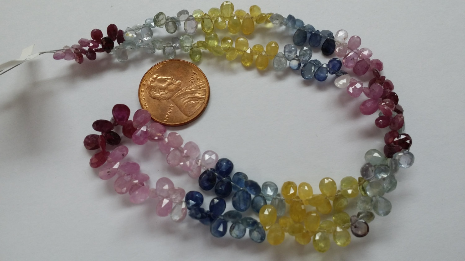 Natural Multi Sapphire Pears