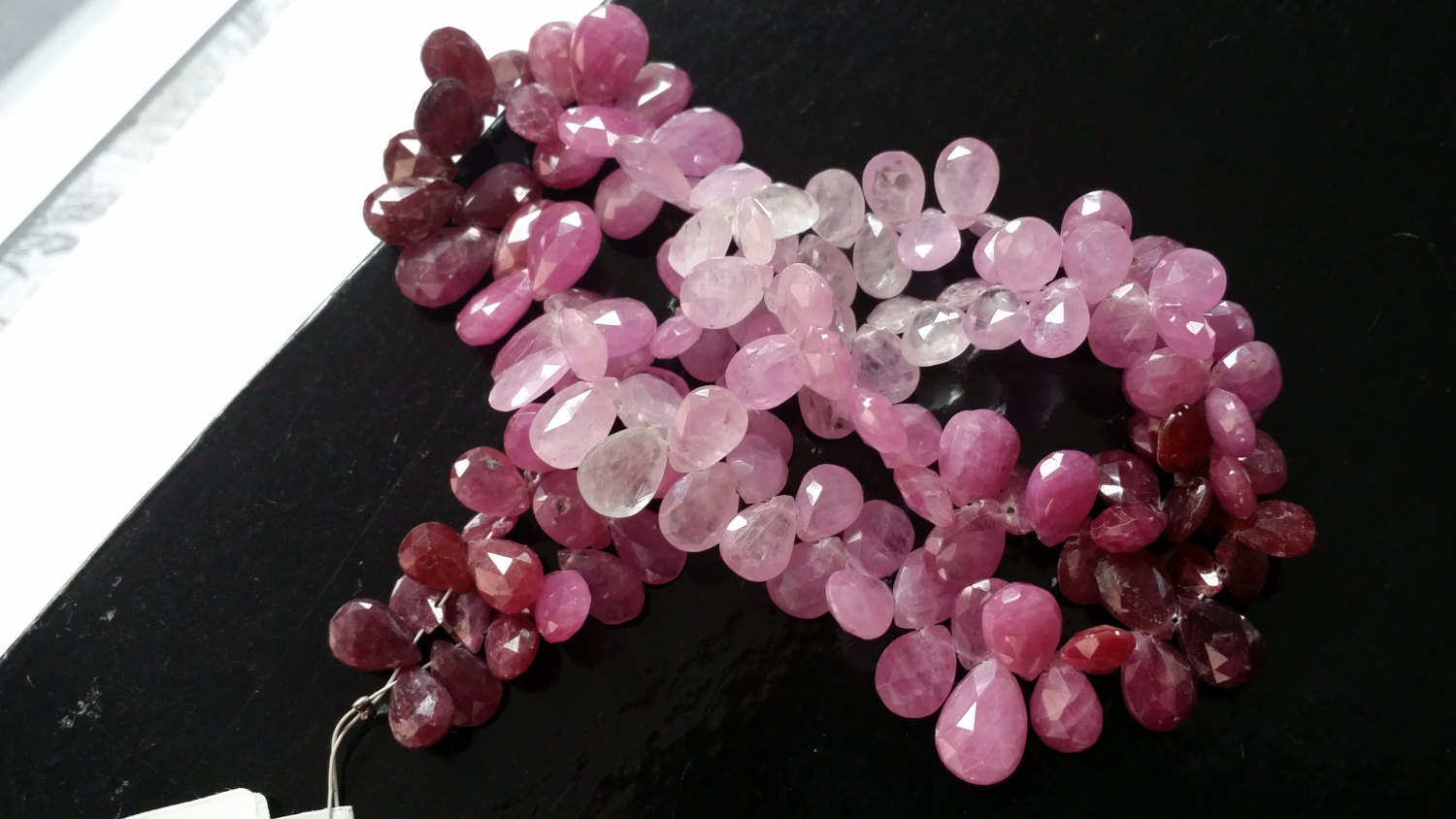 Natural Multi Sapphire Pears Faceted