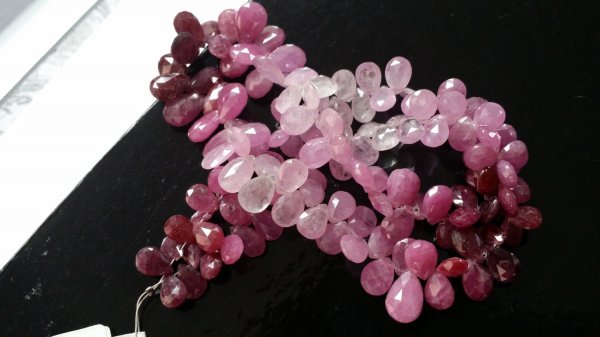 Natural Multi Sapphire Pears Faceted