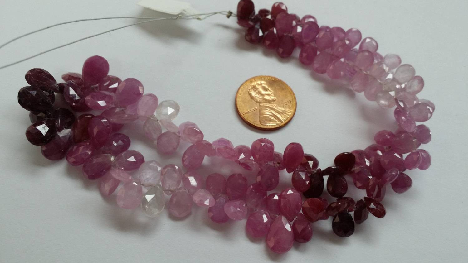 Natural Multi Sapphire Pears Faceted
