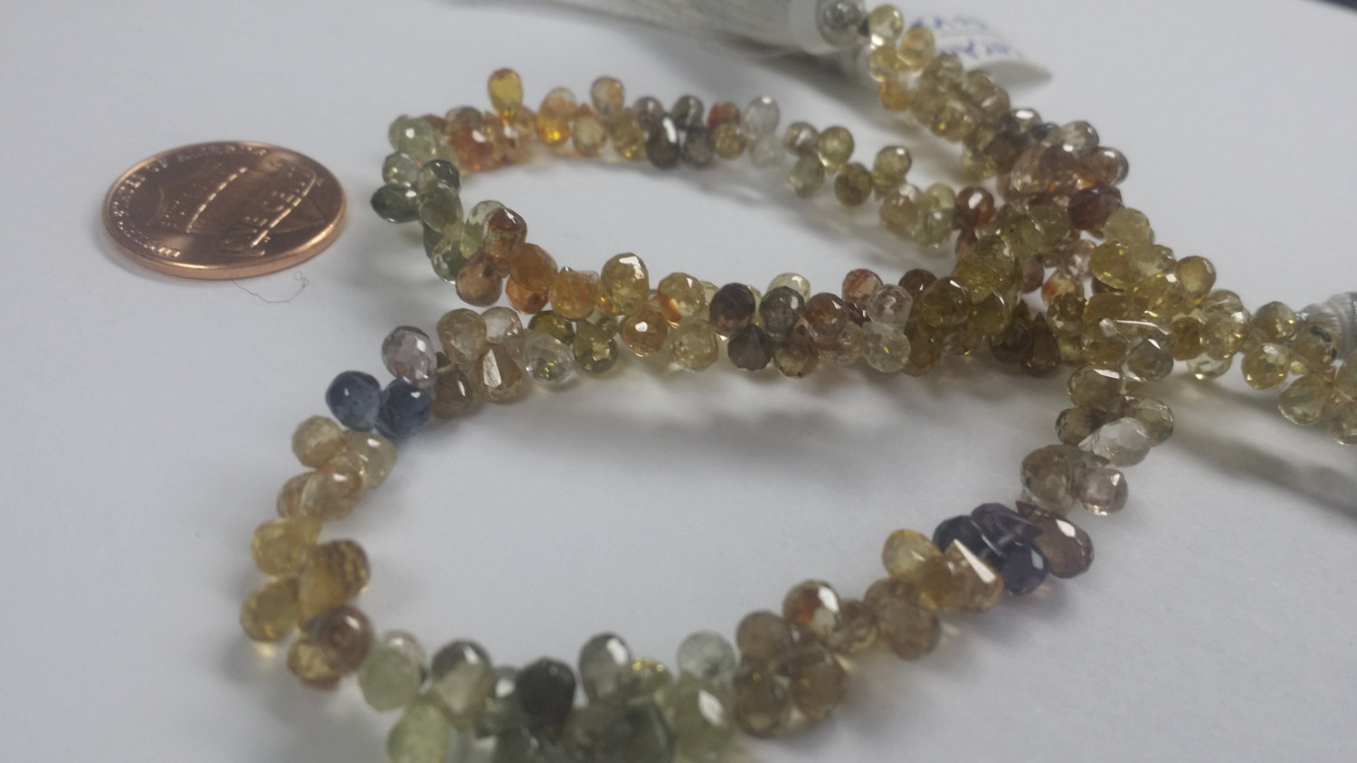 Natural Multi Zircon Drops Faceted