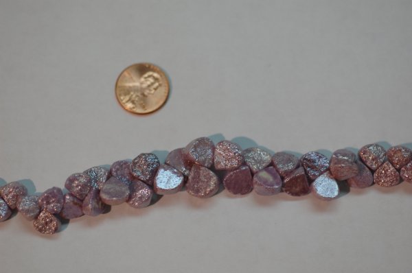 Natural Mystic Pink Hydro Quartz Heart Faceted