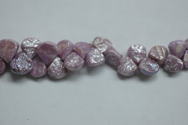 Natural Mystic Pink Hydro Quartz Heart Faceted