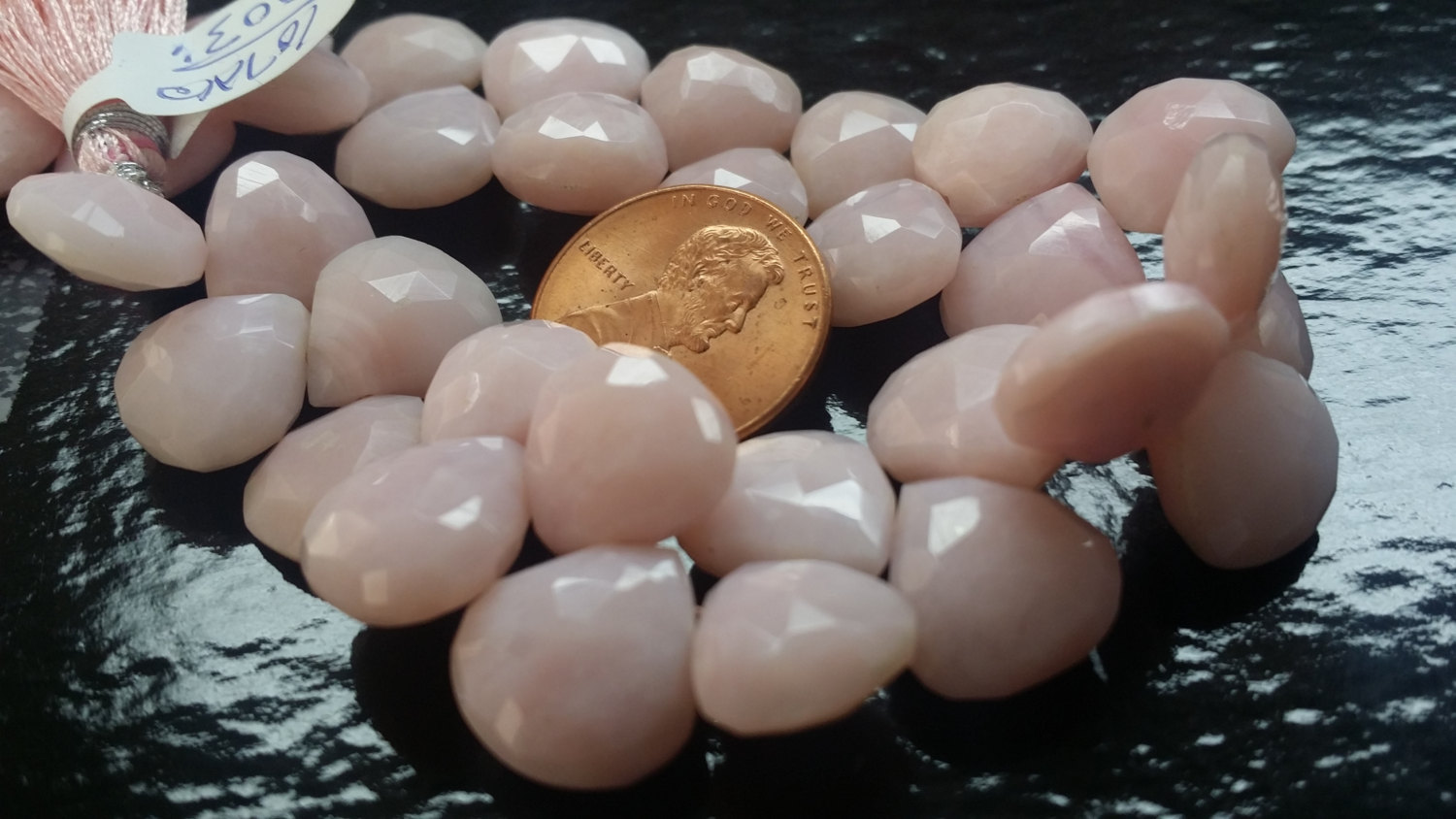 Natural Opal Hearts Faceted