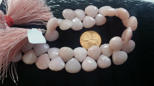 Natural Opal Hearts Faceted