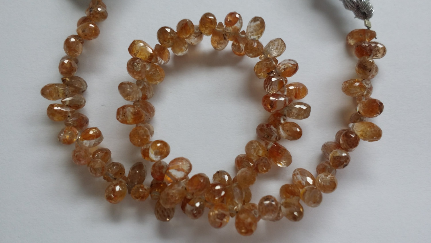 Natural Pale Yellow Zircon Drops Faceted