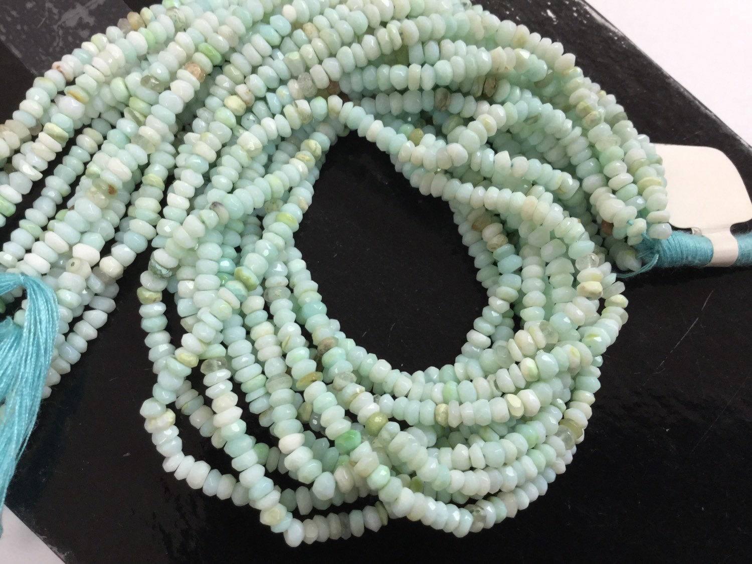 Peruvian Opal Rondelles Faceted