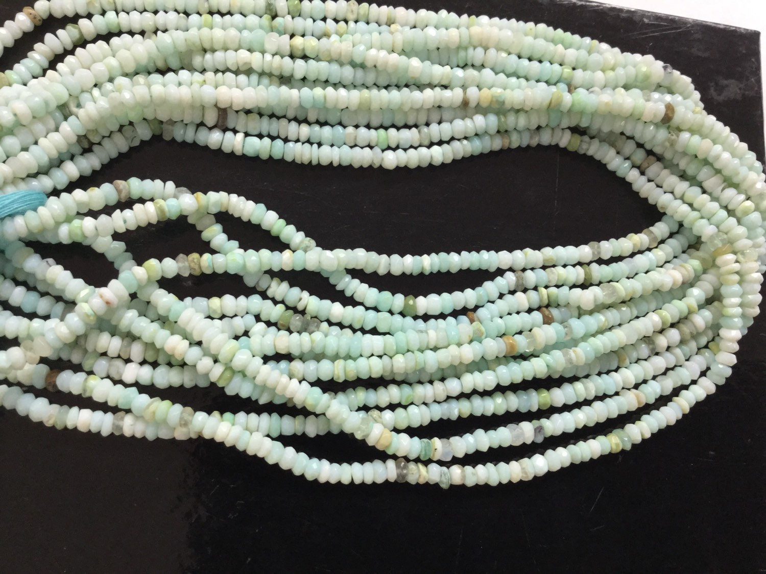 Peruvian Opal Rondelles Faceted