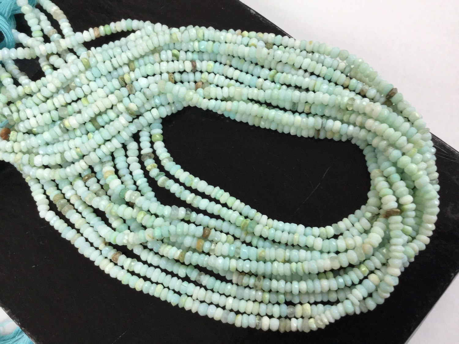 Peruvian Opal Rondelles Faceted