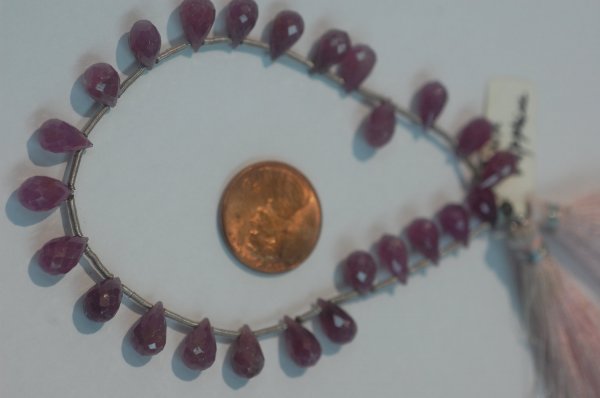 Natural Pink sapphire Drops Faceted