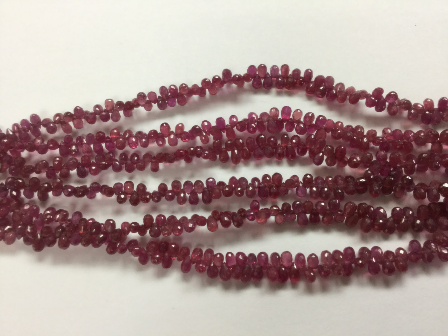 Natural Pink Sapphire Drops Faceted