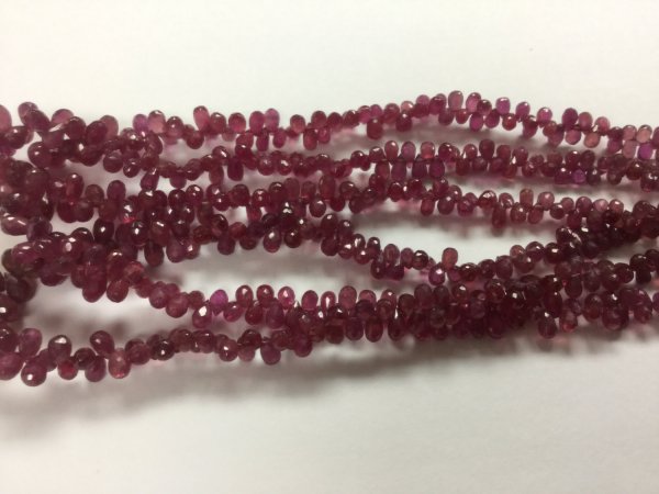 Natural Pink Sapphire Drops Faceted