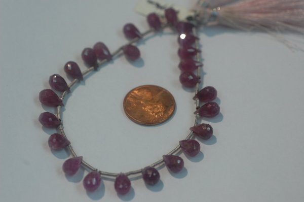Natural Pink sapphire Drops Faceted