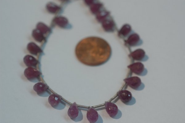 Natural Pink sapphire Drops Faceted