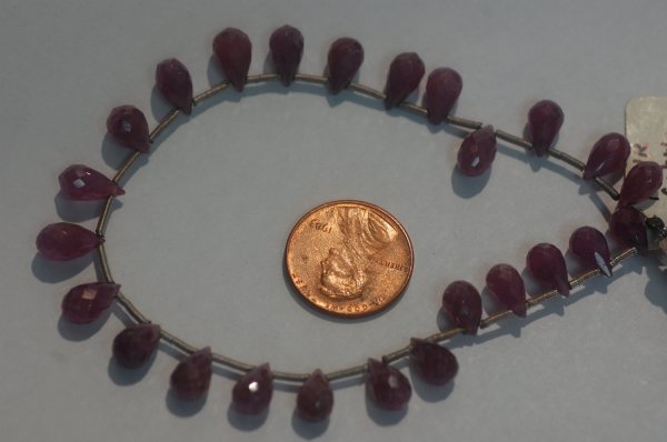 Natural Pink sapphire Drops Faceted
