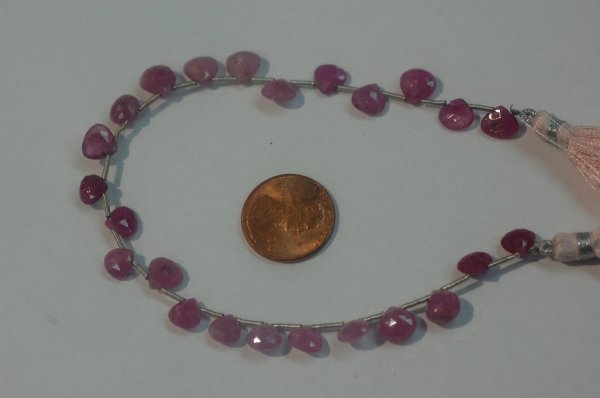 Natural Pink sapphire Hearts Faceted