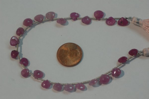 Natural Pink sapphire Hearts Faceted