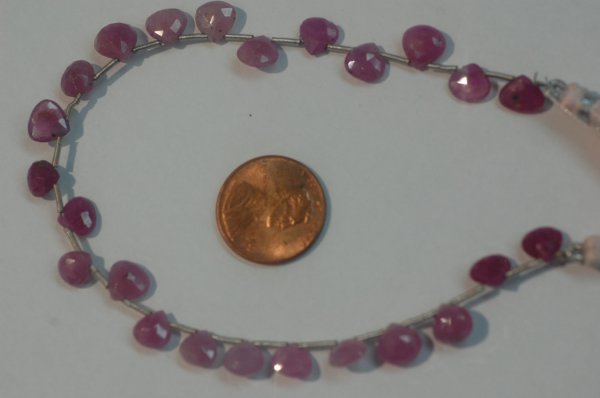 Natural Pink sapphire Hearts Faceted