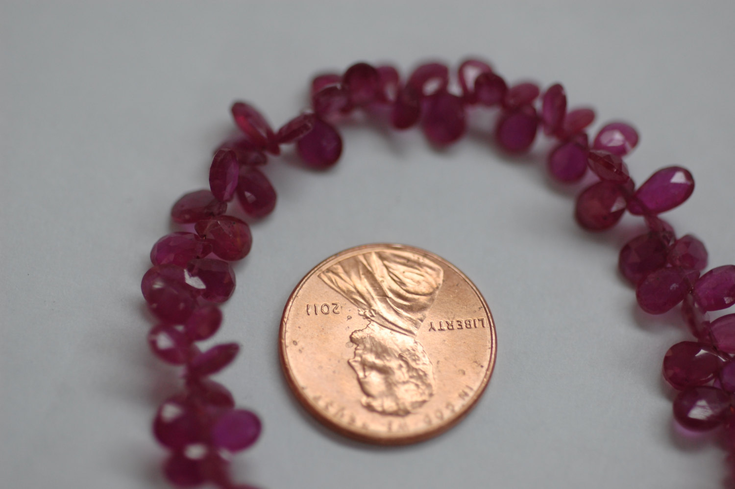 Natural Pink Sapphire Pear Faceted (Small)