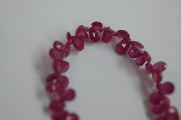 Natural Pink Sapphire Pear Faceted (Small)