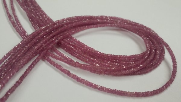 Natural Pink Sapphire Rondelles