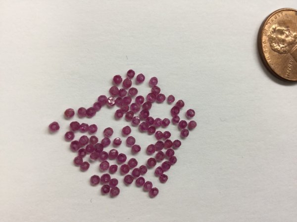 Natural Pink Sapphire Rondelle