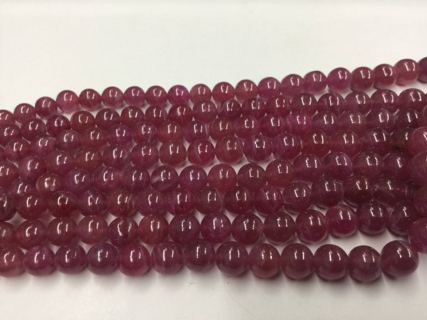 Natural Pink Sapphire/Ruby Rounds Smooth