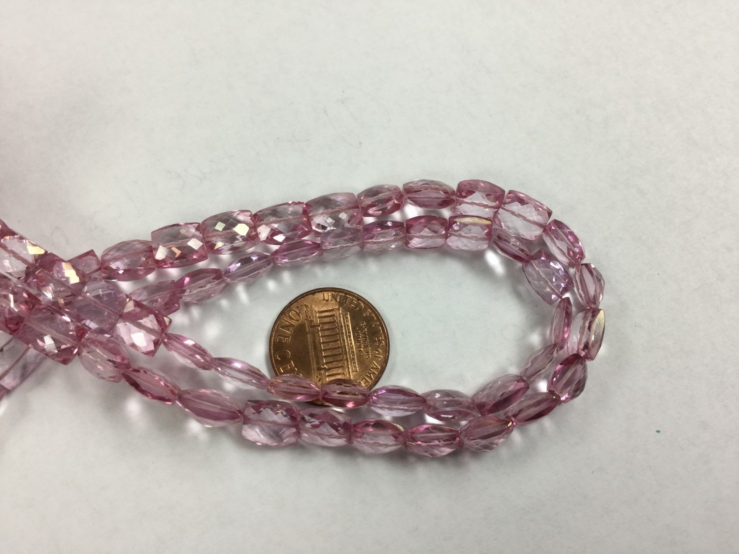 Pink Topaz Chicklets Faceted
