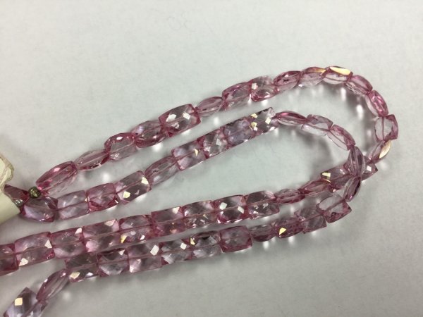 Pink Topaz Chicklets Faceted