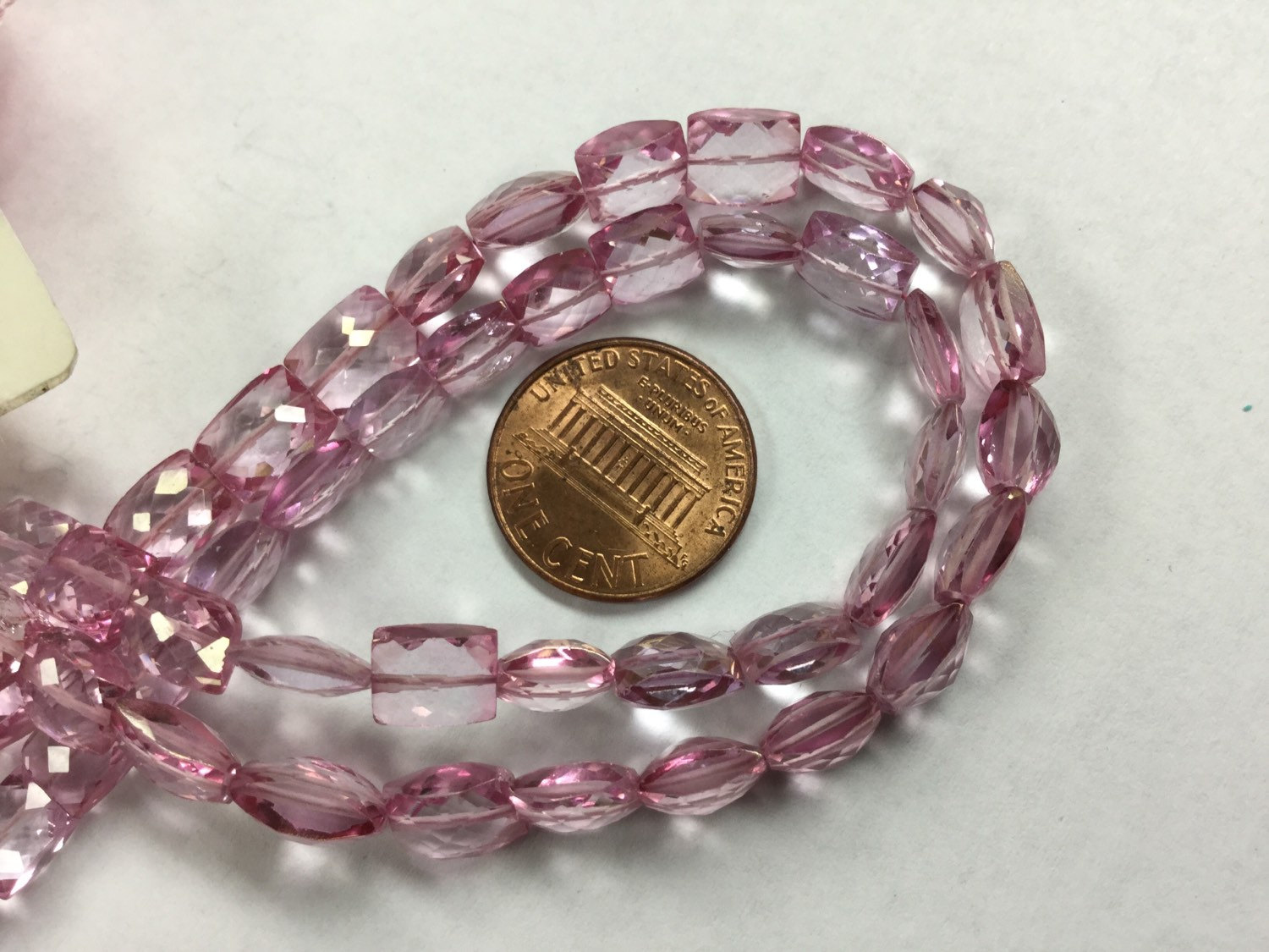 Pink Topaz Chicklets Faceted