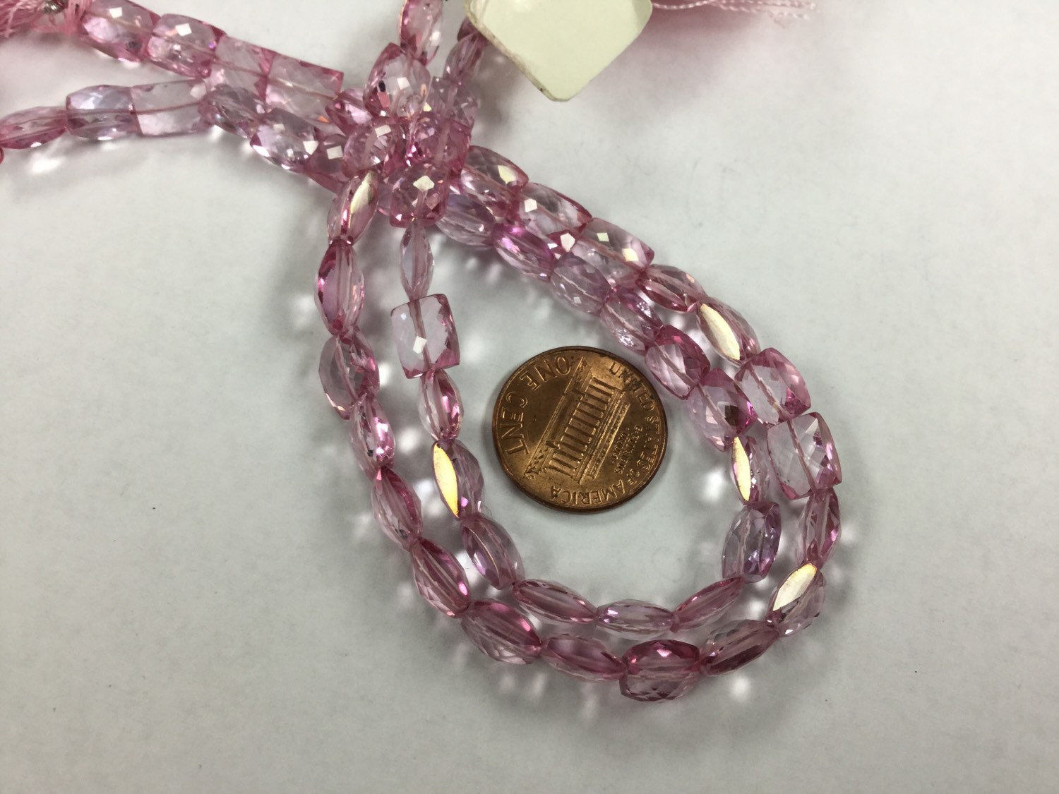 Pink Topaz Chicklets Faceted