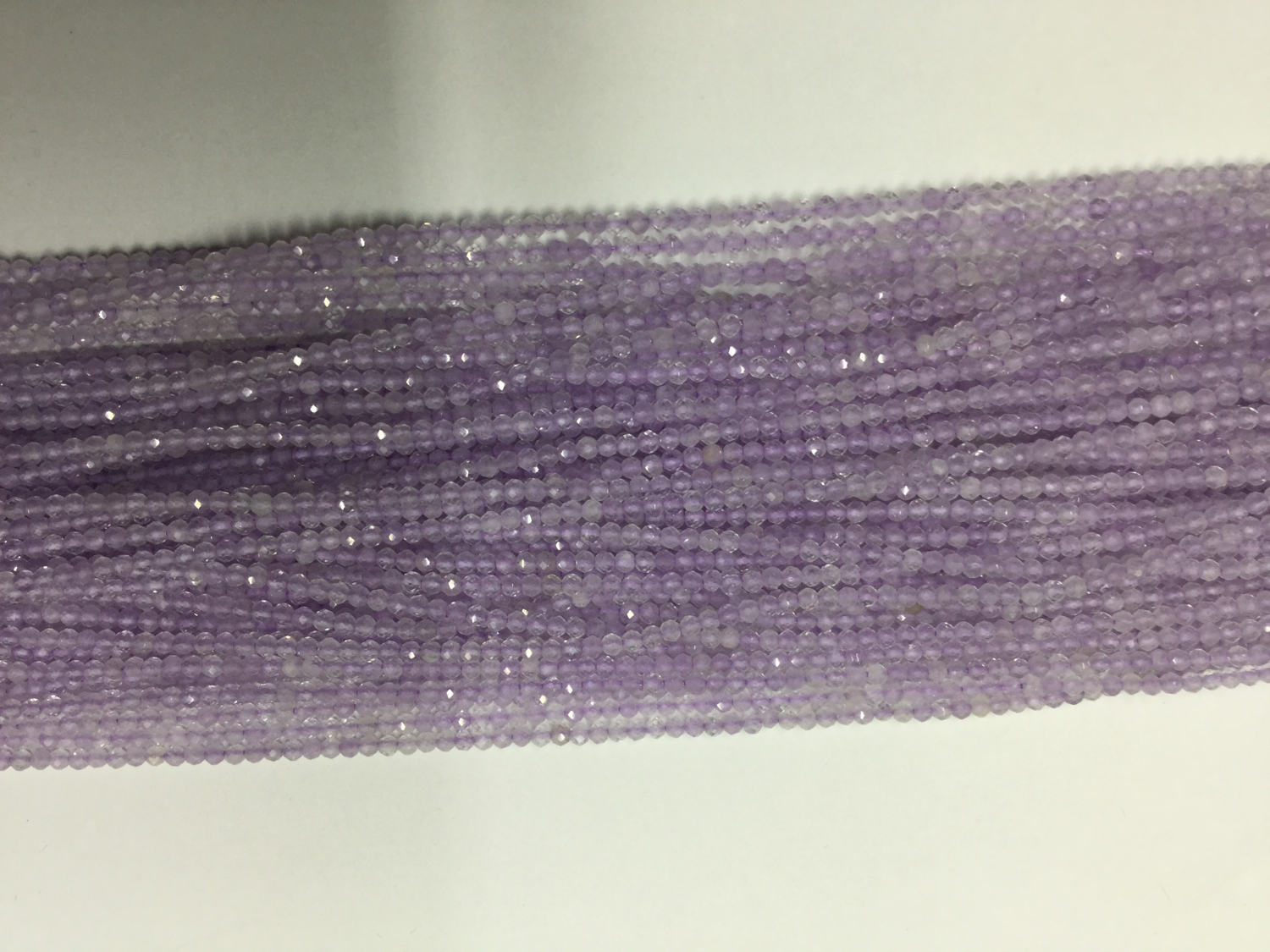 Natural Purple Quartz Rondelles Faceted