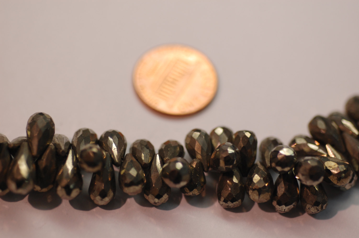 Natural Pyrite Drops Facted