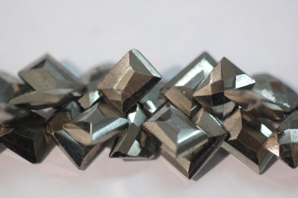 Natural Pyrite Funky Cut Faceted