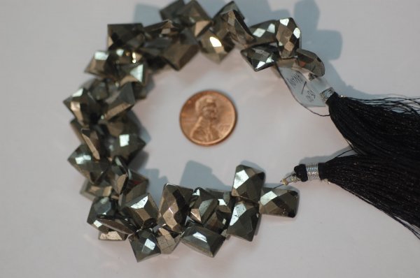 Natural Pyrite Funky Cut Faceted