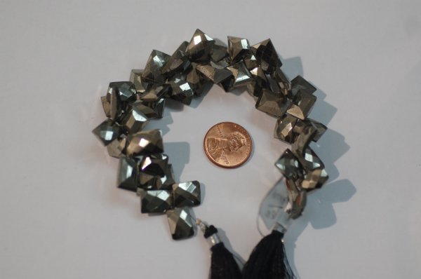 Natural Pyrite Funky Cut Faceted